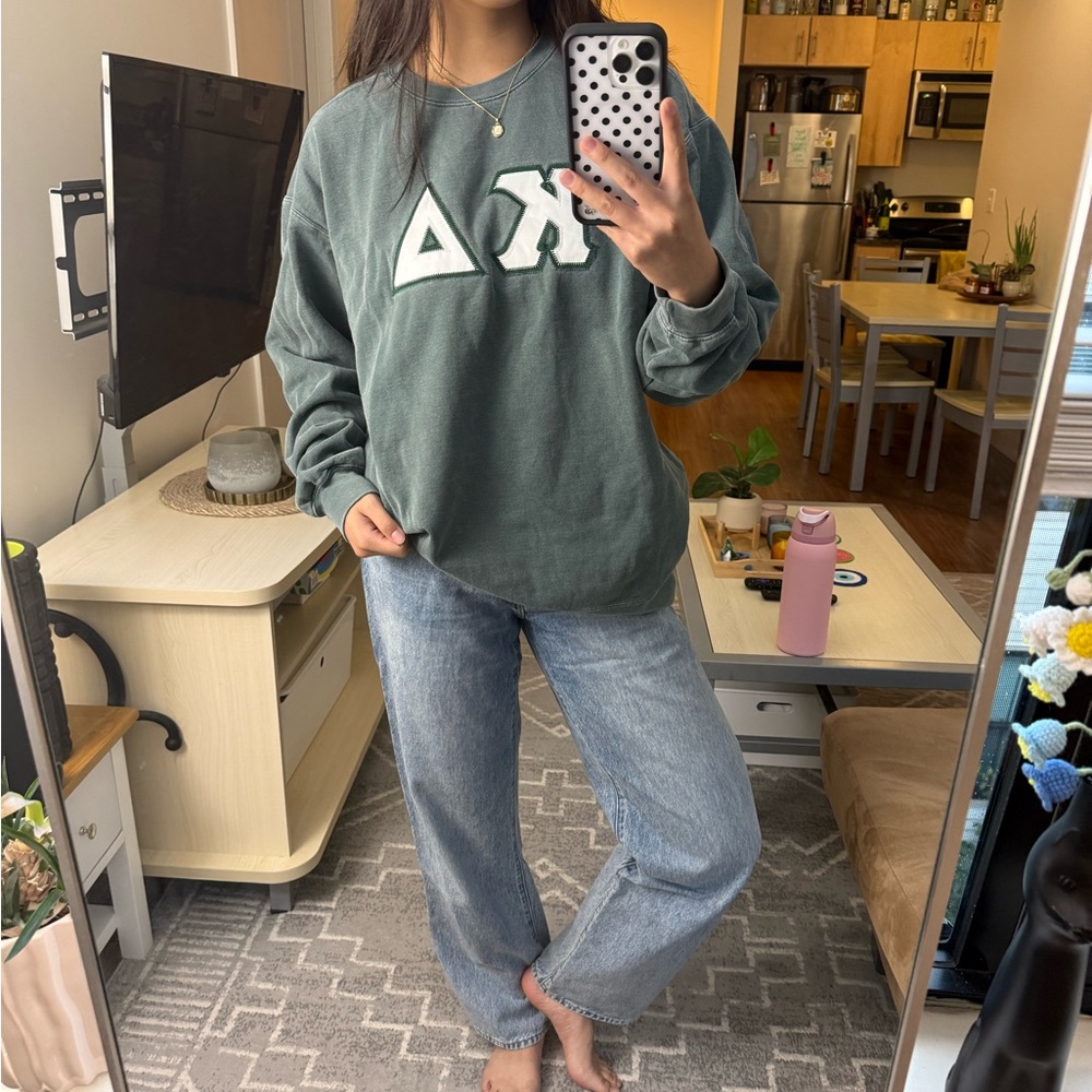 Comfort Colors Kappa Delta Embroidered Crewneck